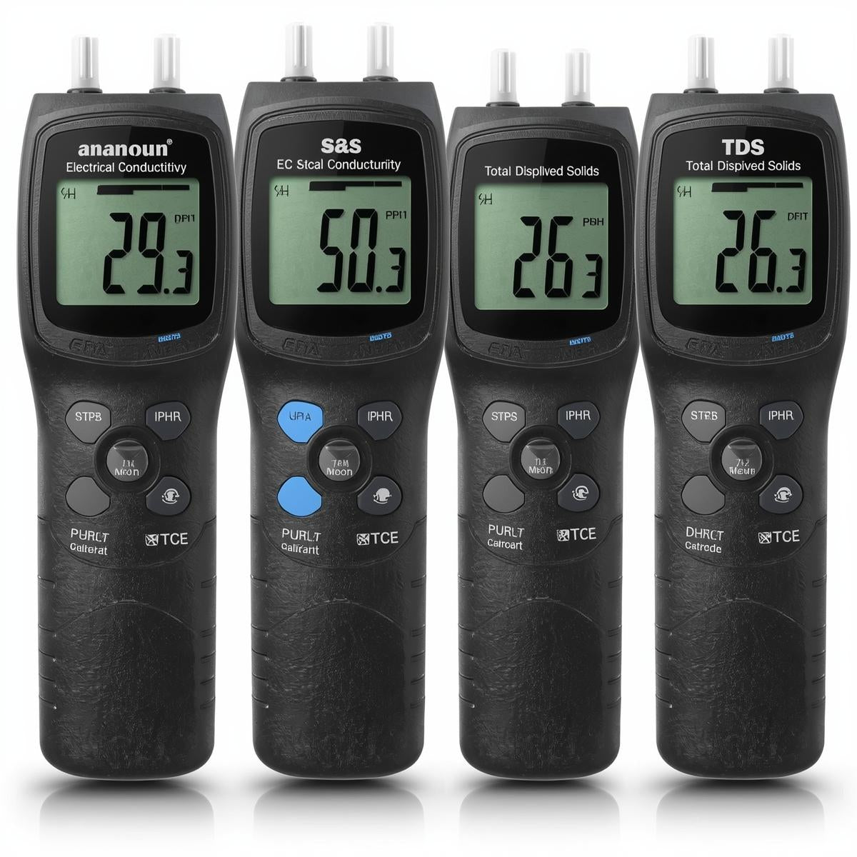 4-in-1 Digital pH, EC & TDS Meter Kit