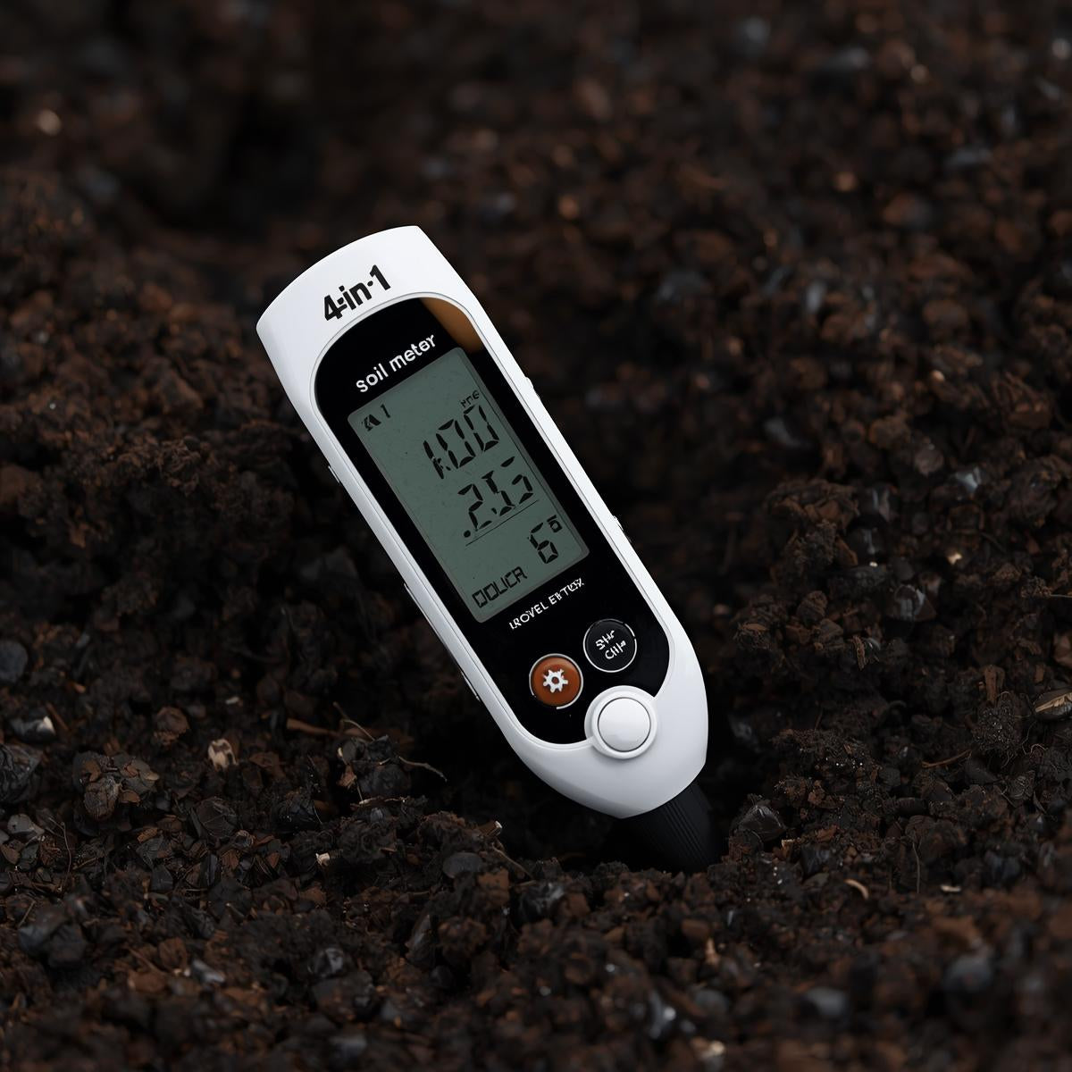 4-in-1 Soil & Nutrient Meter (Moisture, pH, Light, Fertility)
