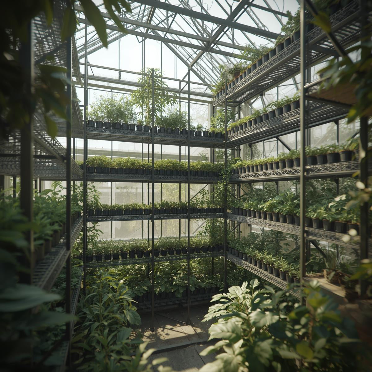 6-Layer Walk-In Greenhouse with Shelves
