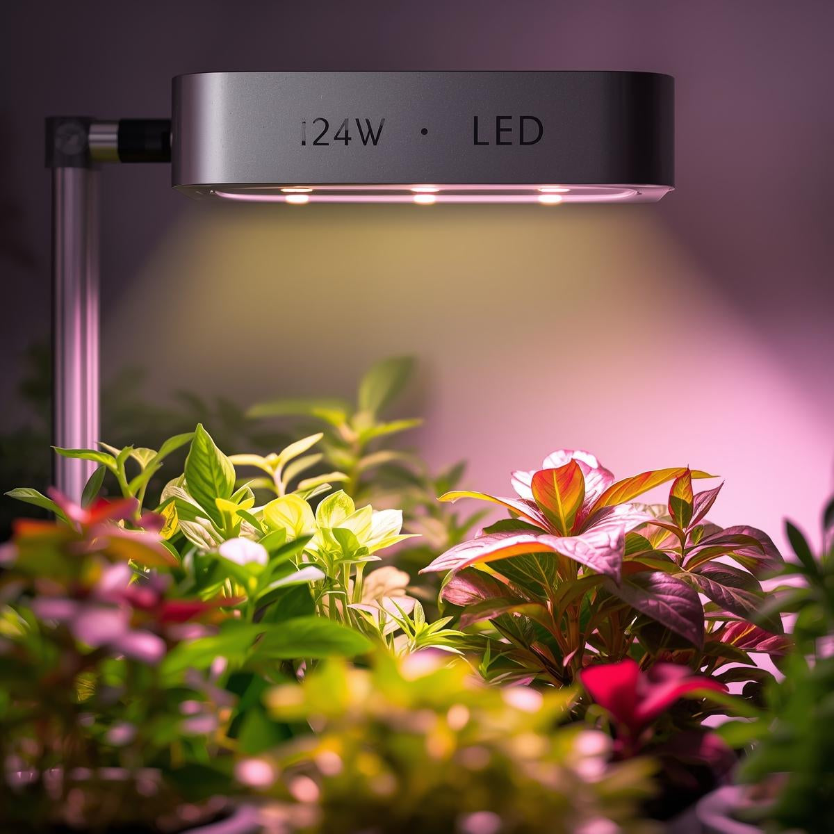 Adjustable 24W LED Grow Light for Countertop Gardens