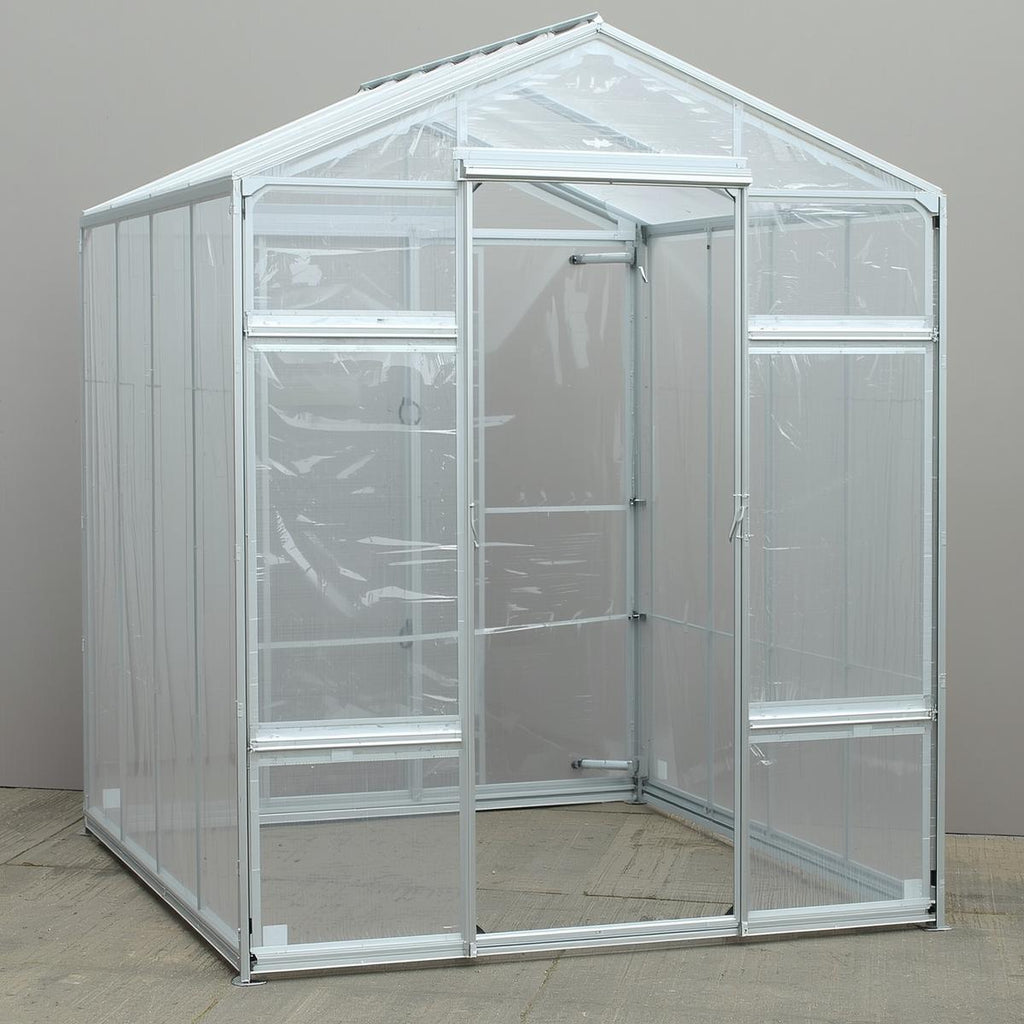 Aluminum Frame Mini-Greenhouse (Double Zipper Door)