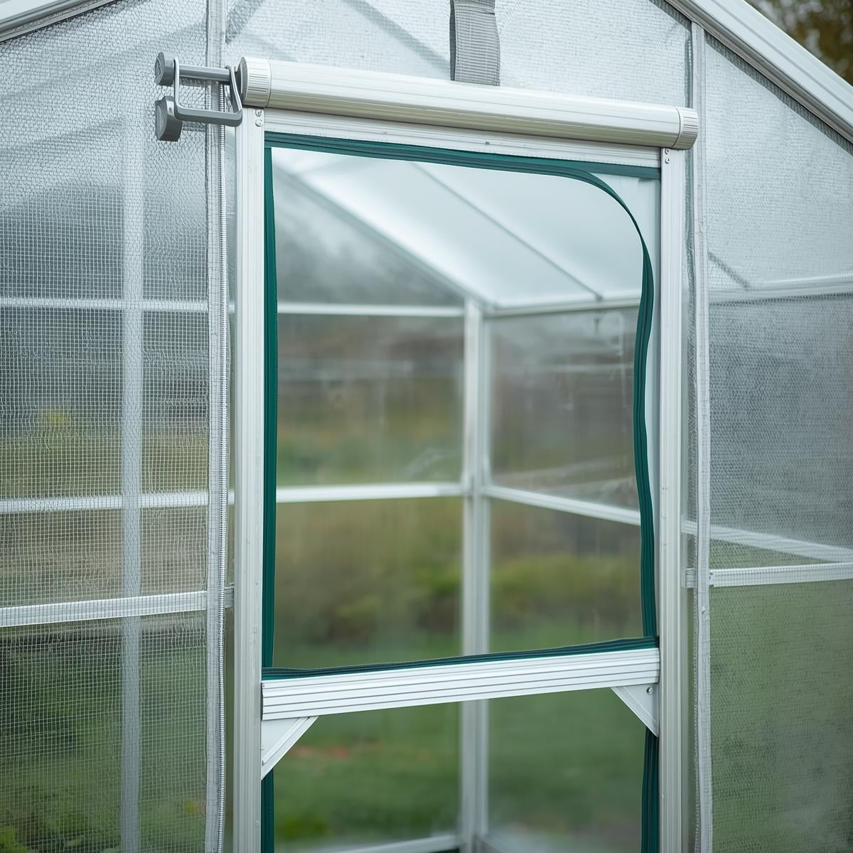 Aluminum Frame Mini-Greenhouse (Double Zipper Door)