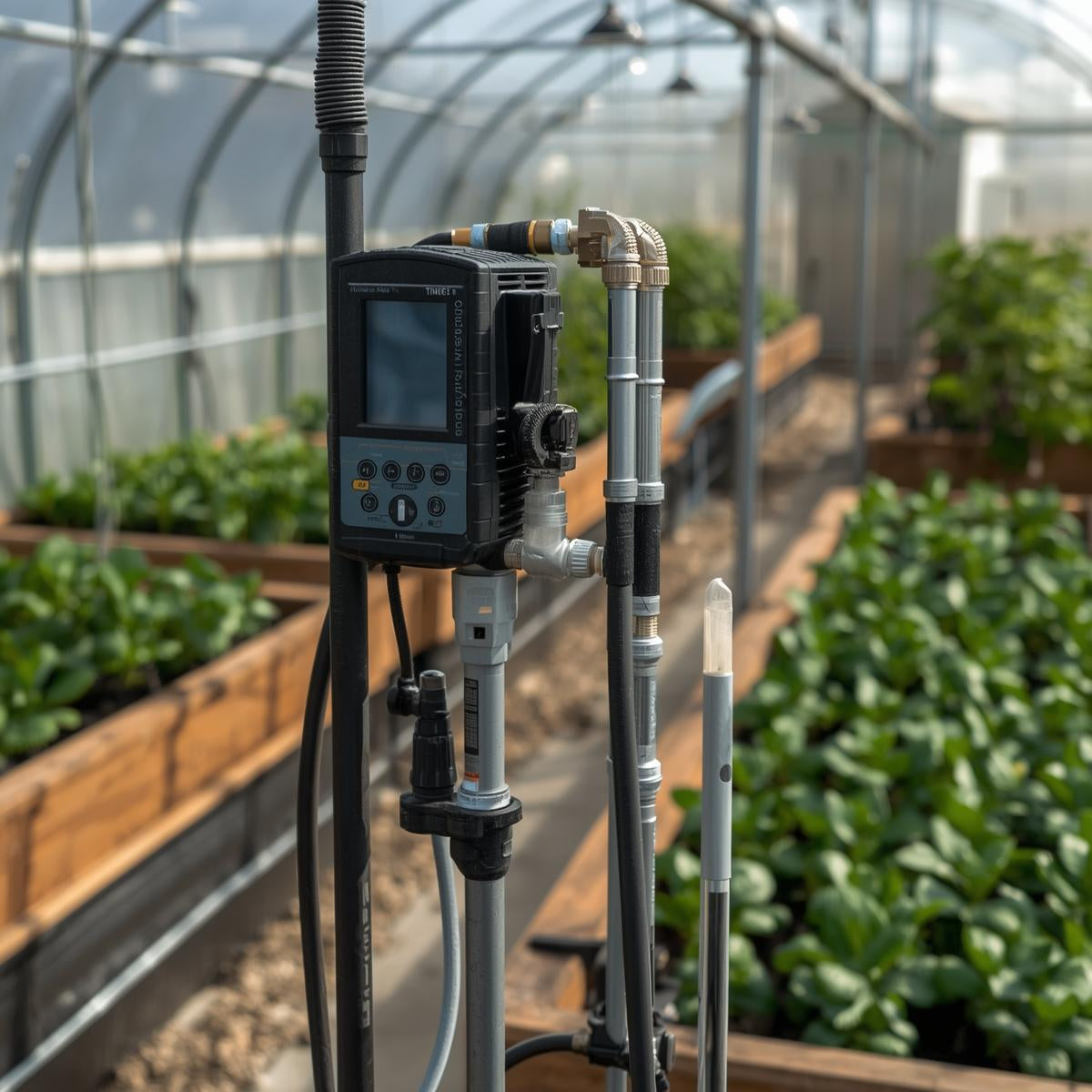 Automated Drip Irrigation Kit with Timer for Greenhouse Beds