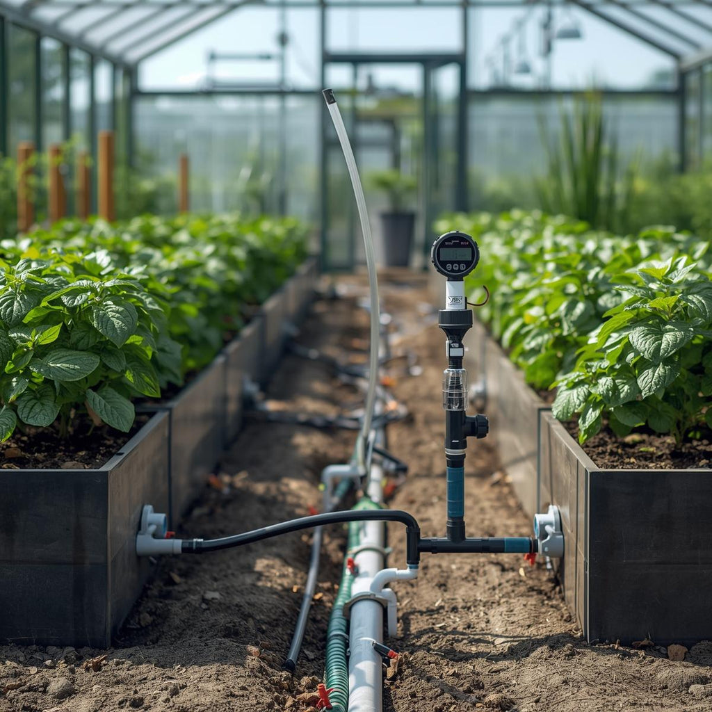 Automated Drip Irrigation Kit with Timer for Greenhouse Beds
