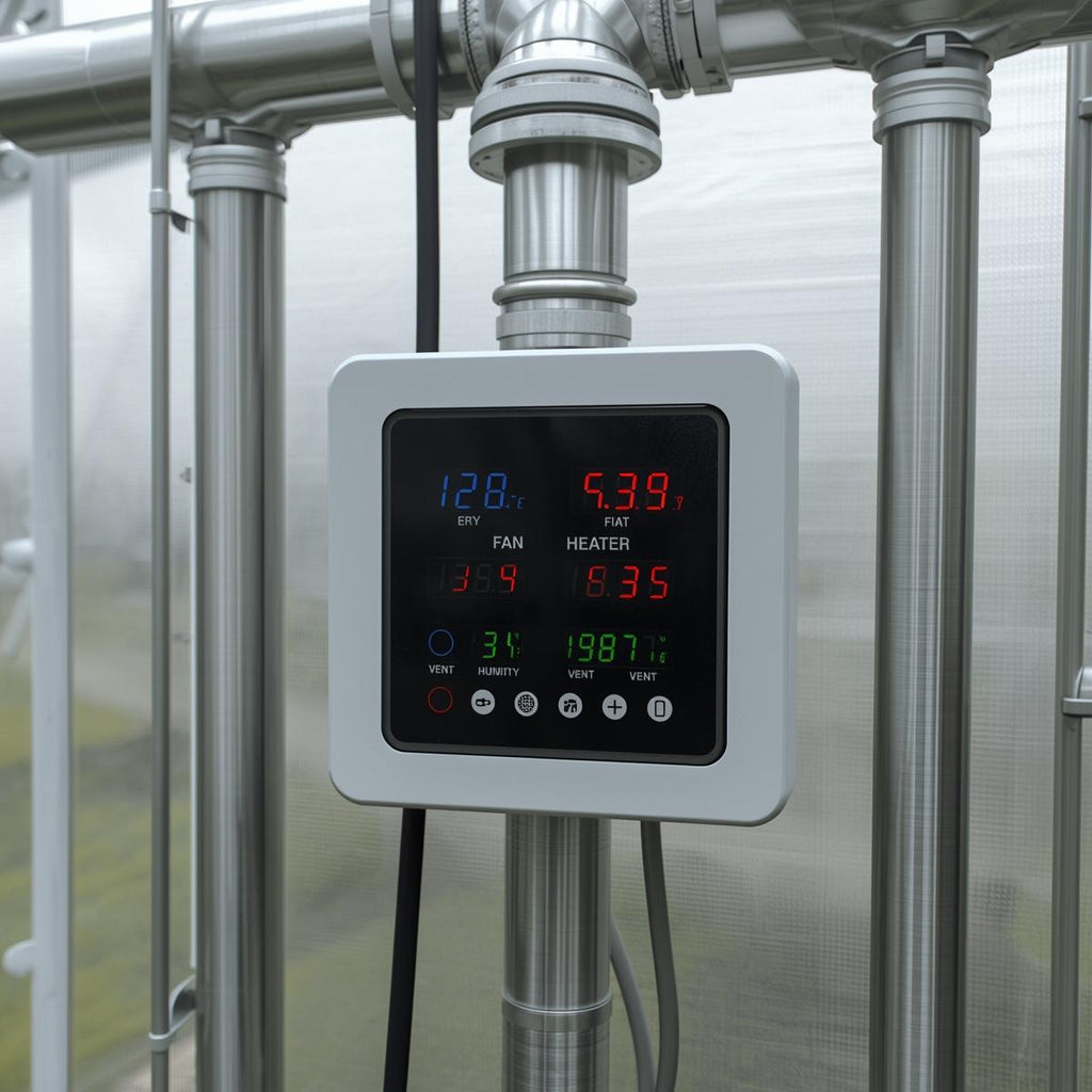 Greenhouse Digital Climate Controller (Fan, Heater, Vent)