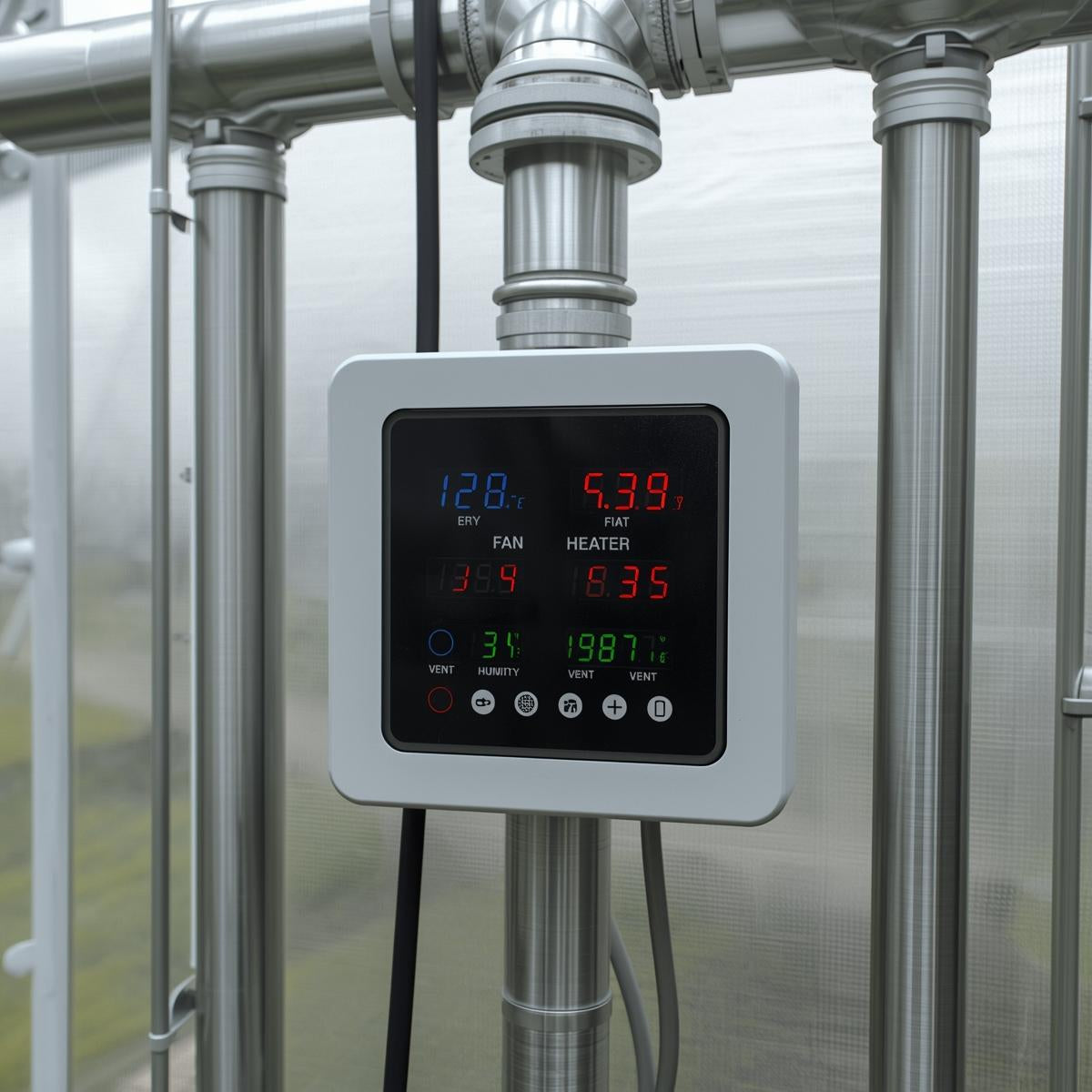 Greenhouse Digital Climate Controller (Fan, Heater, Vent)