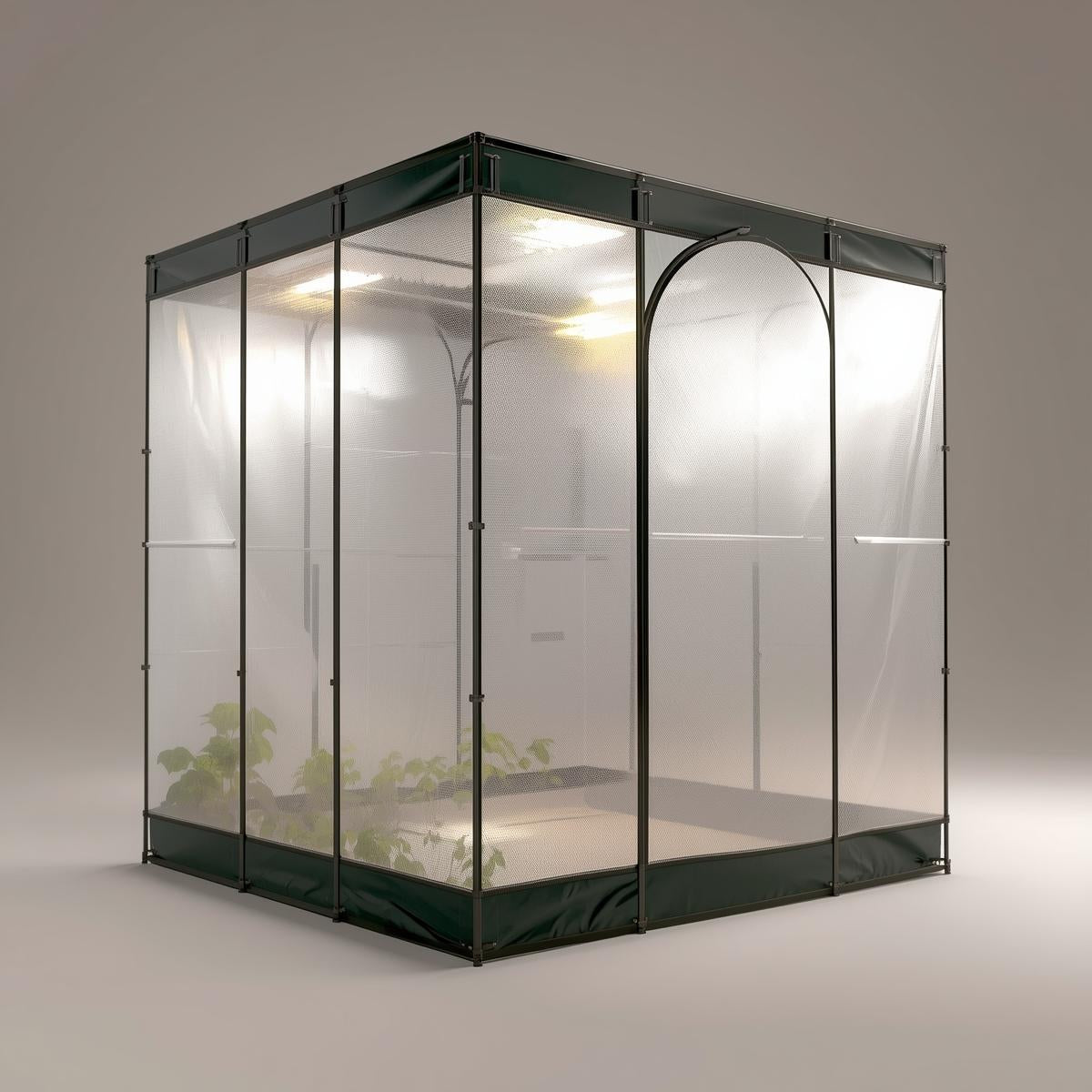 Greenhouse Grow Tent with PE Cover (8x8)
