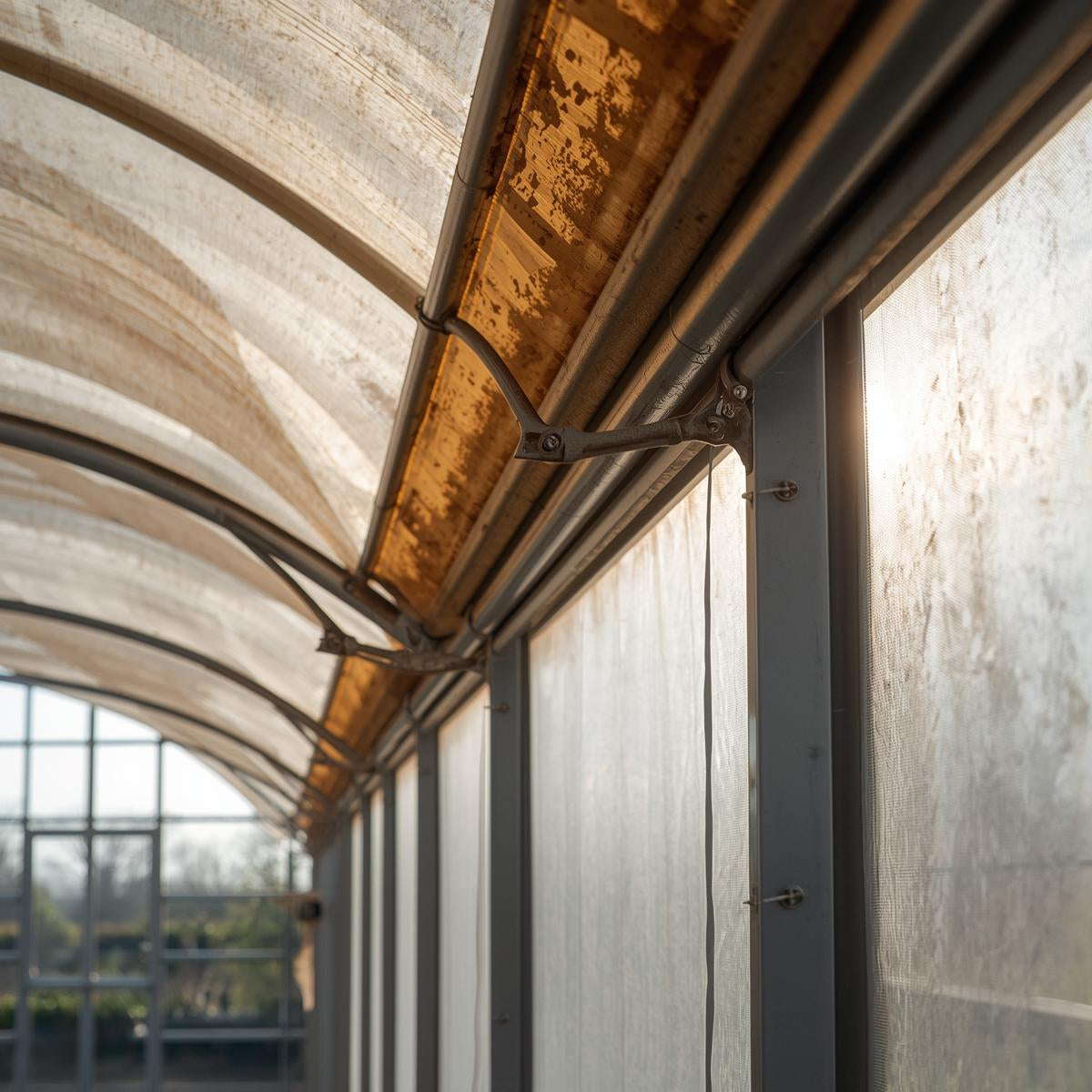 Greenhouse Roll-Up Curtain Side Wall System