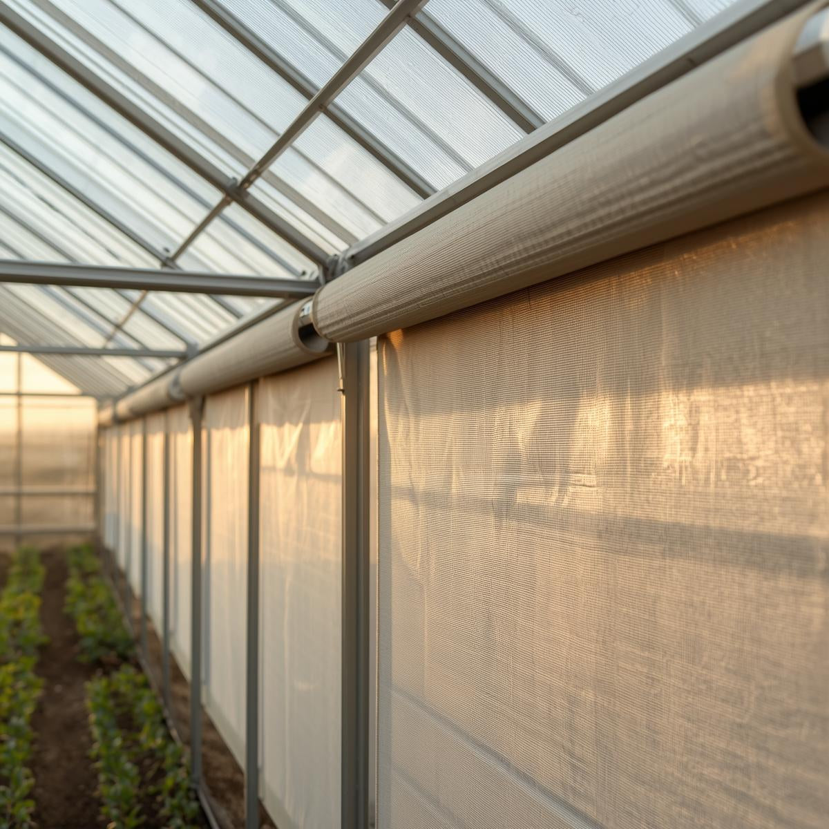 Greenhouse Roll-Up Curtain Side Wall System