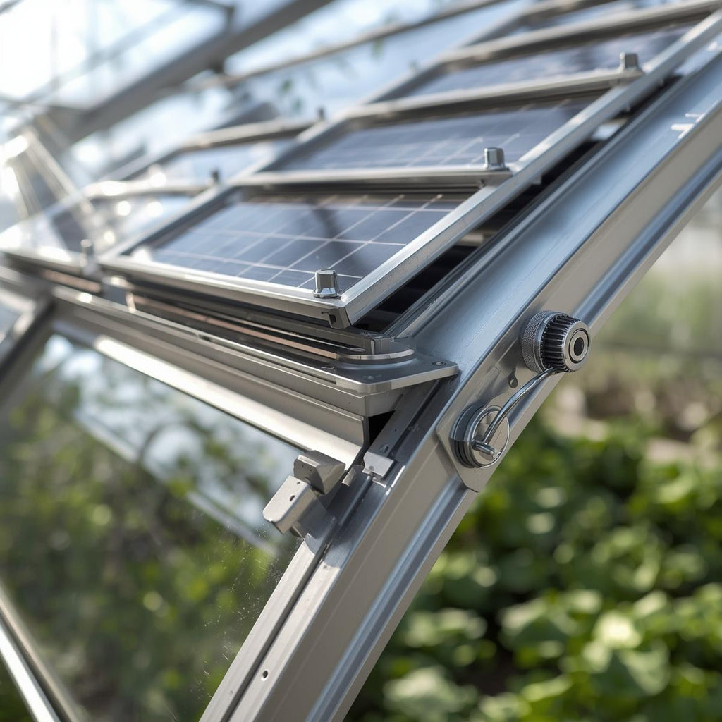 Greenhouse Ventilation Louver Kit with Solar Opener