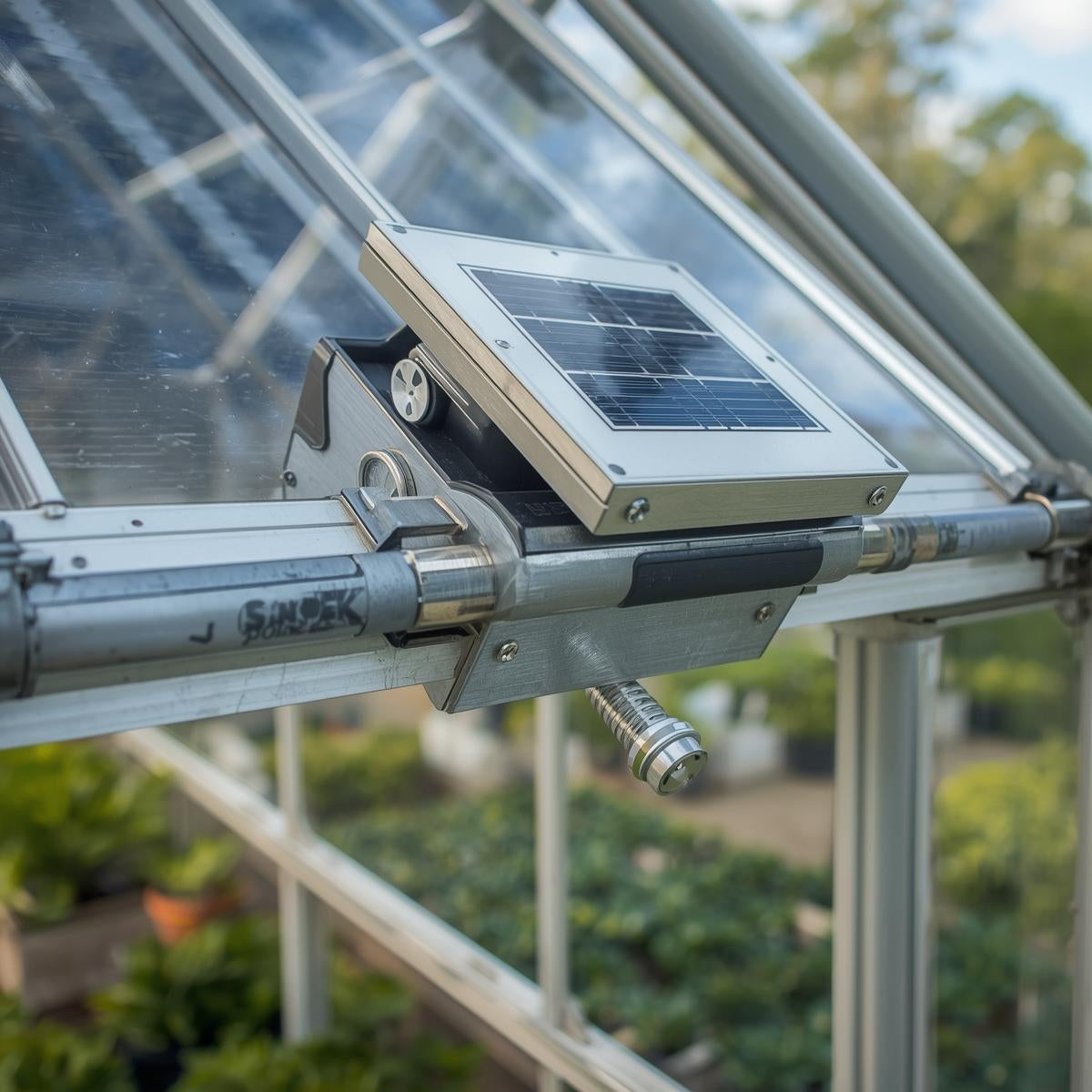 Greenhouse Ventilation Louver Kit with Solar Opener