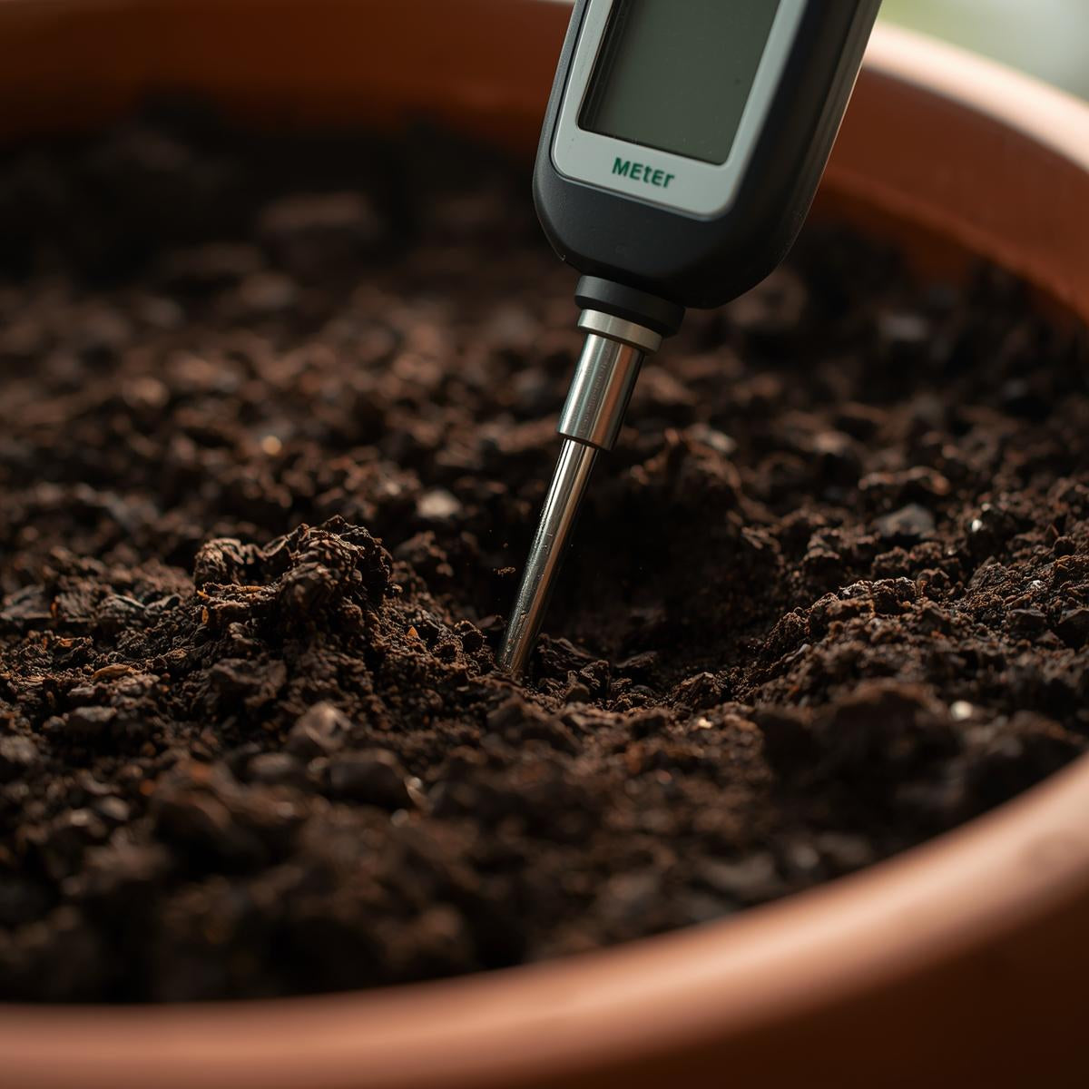 Long-Probe Soil Moisture Meter for Deep Pots