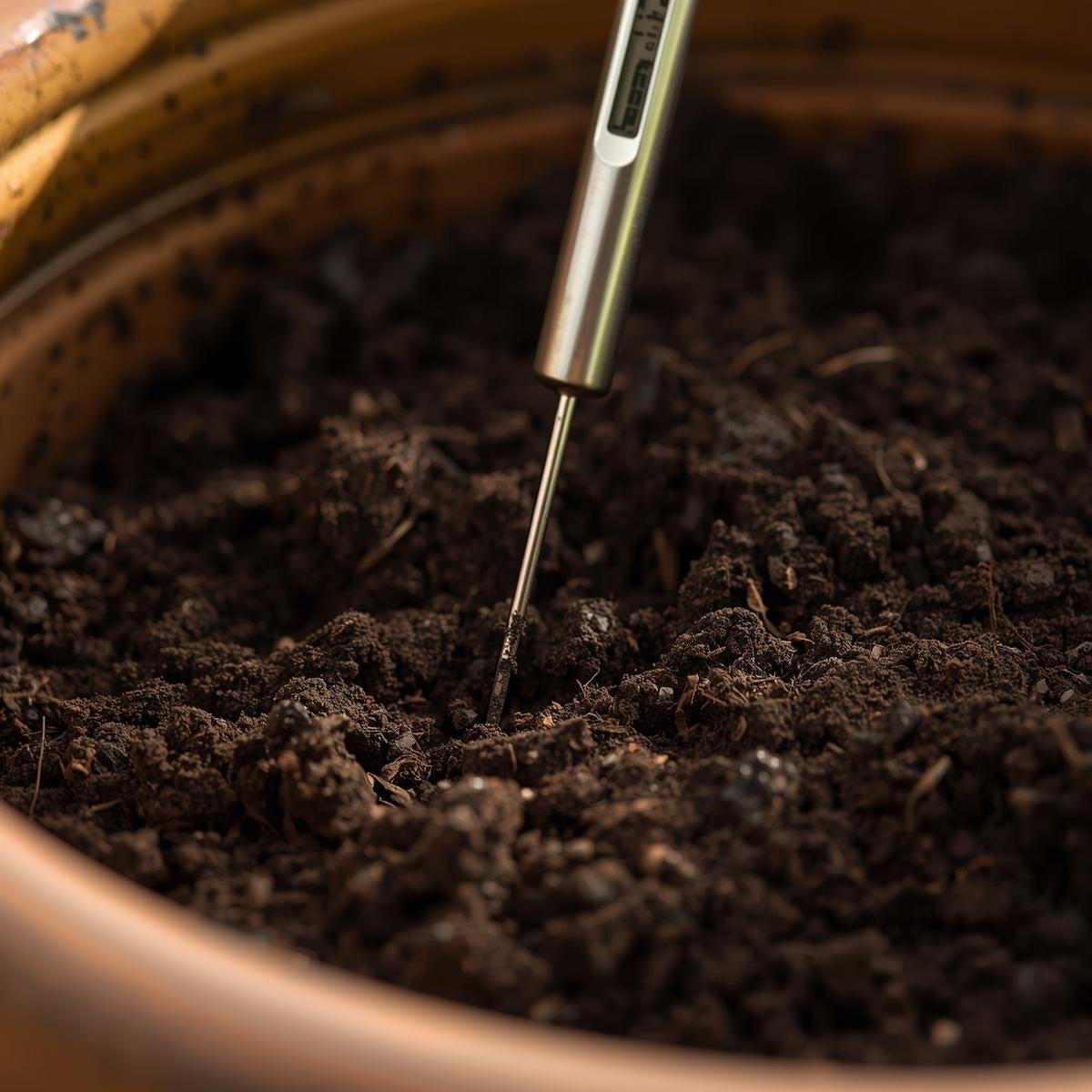 Long-Probe Soil Moisture Meter for Deep Pots