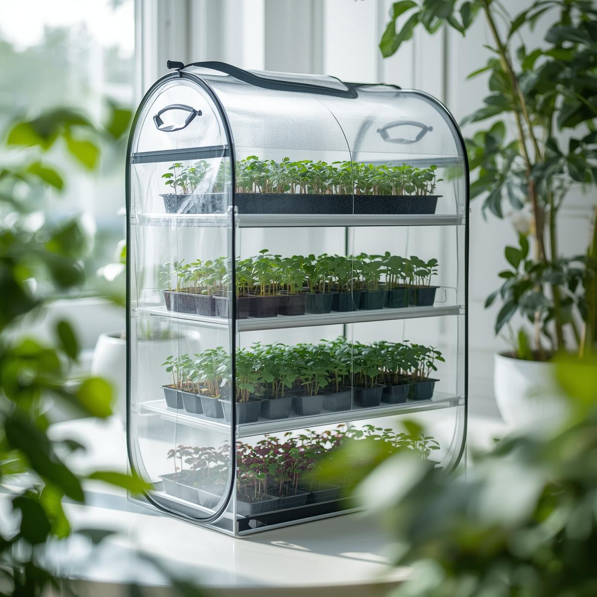 Portable Mini Greenhouse Pop-Up Frame (4 Tier)
