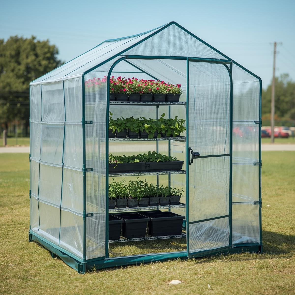 Portable Mini Greenhouse Pop-Up Frame (4 Tier)