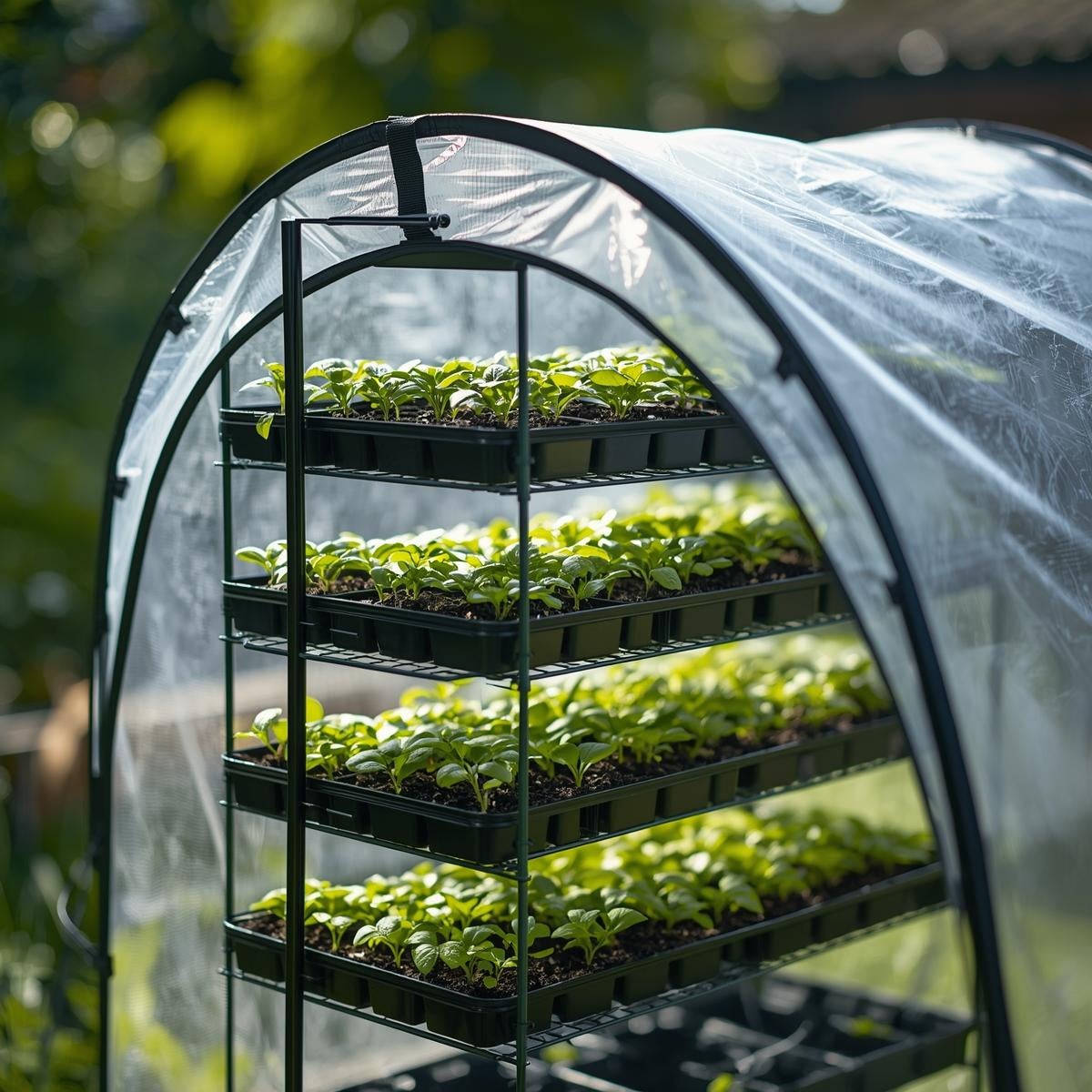 Portable Mini Greenhouse Pop-Up Frame (4 Tier)