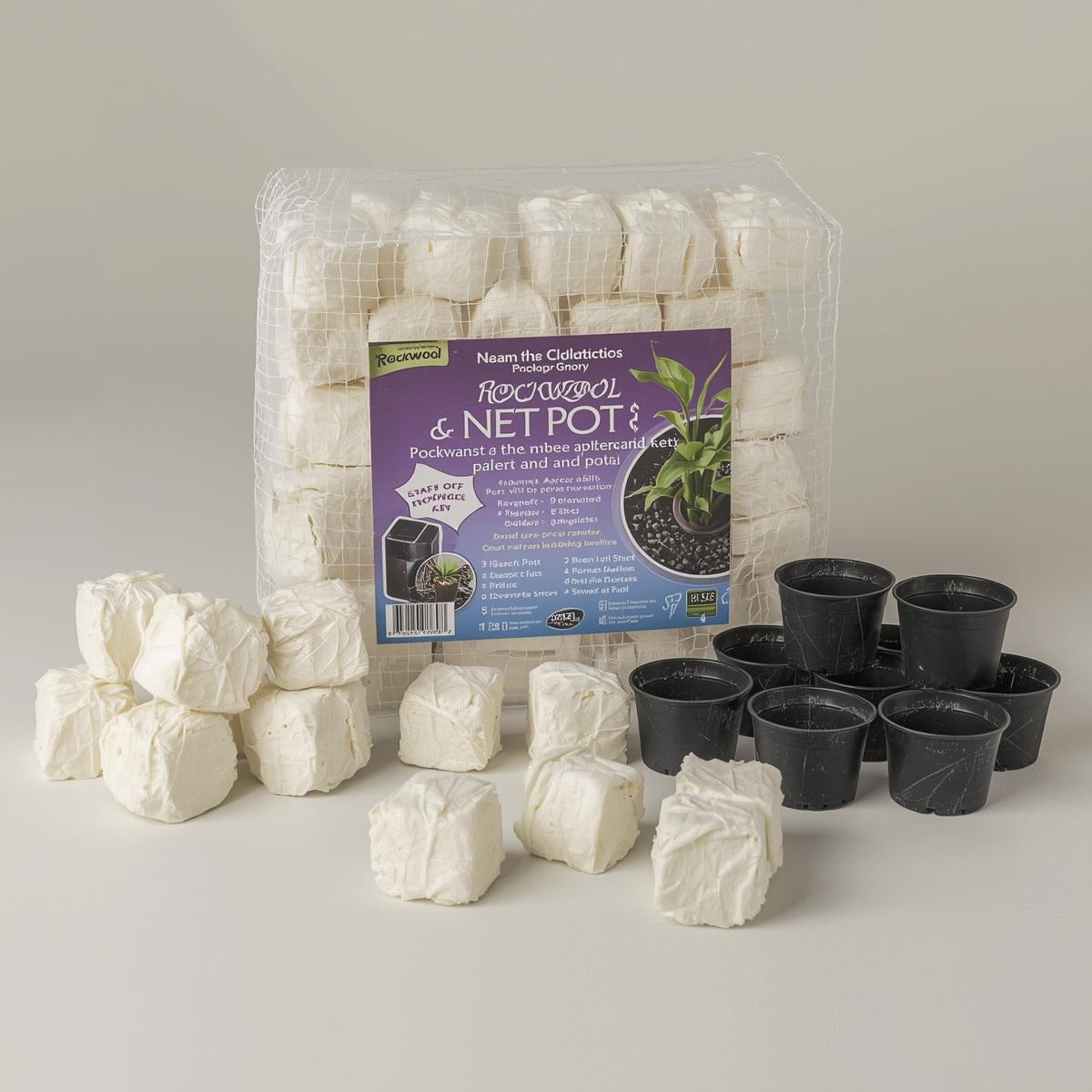 Rockwool & Net Pot Starter Pack (36 + 30)