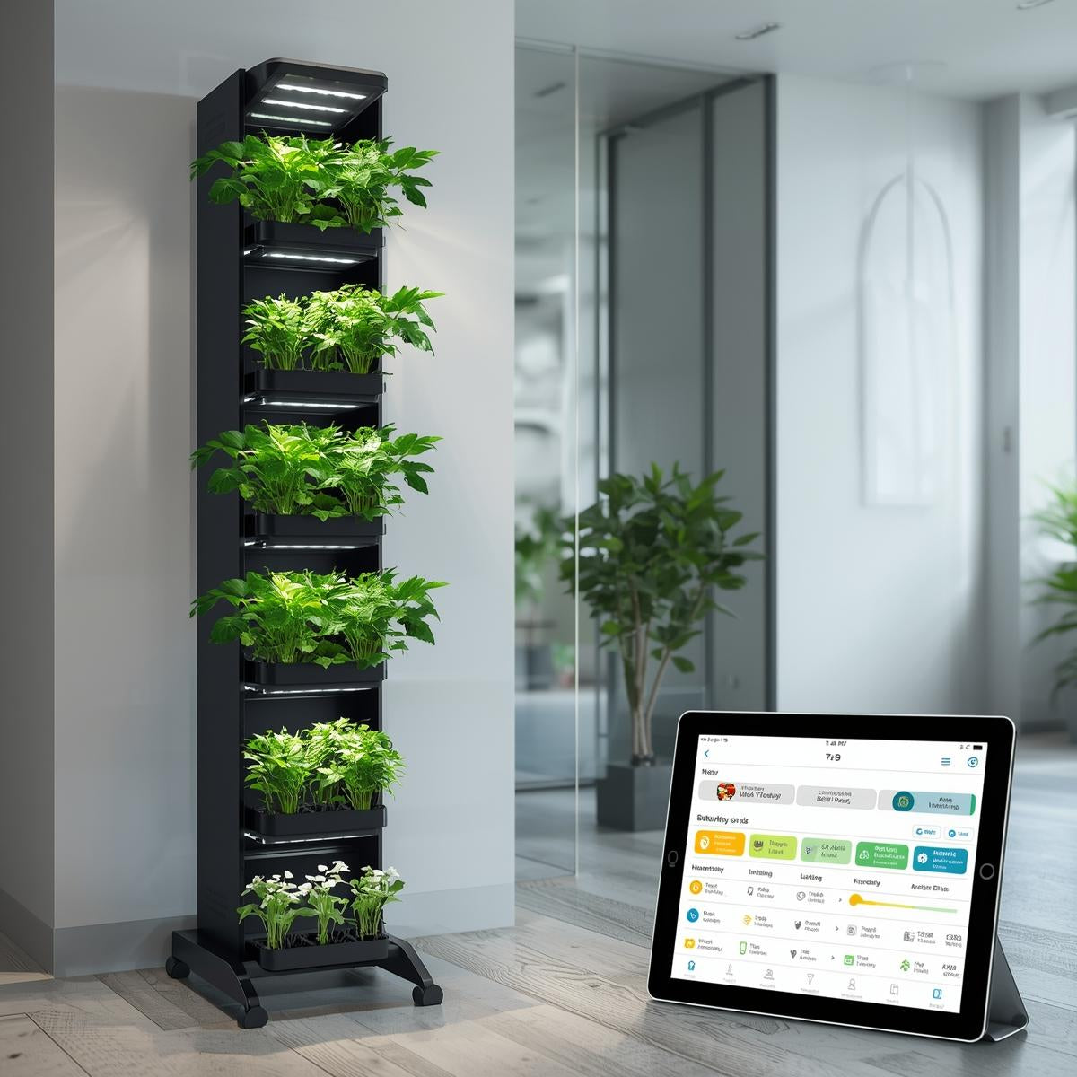 Smart Indoor Vertical Garden with App Control