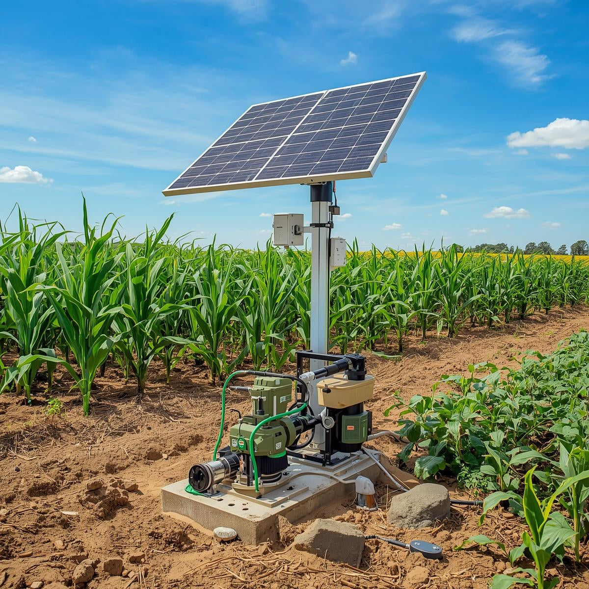 Solar-Powered Irrigation Pump Kit