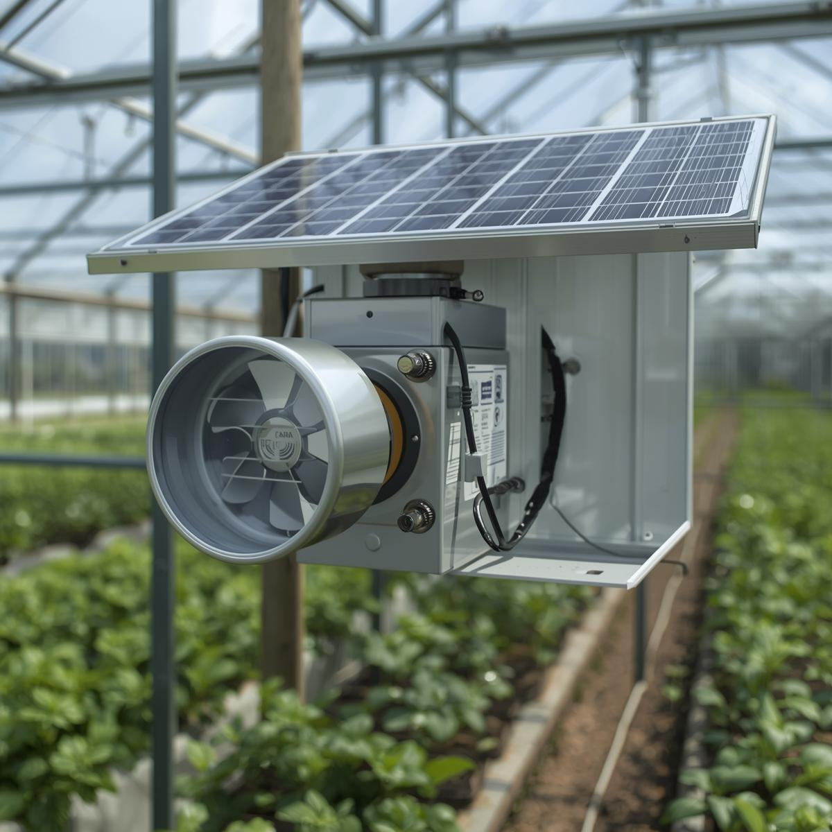 Solar Powered Greenhouse Exhaust Fan Kit